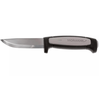 Mora Pro Robust 12249 kniv 9,1 cm karbonblad, grått gummihåndtak + etui