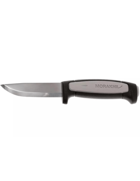 Mora Pro Robust 12249 kniv 9,1 cm karbonblad, grått gummihåndtak + etui