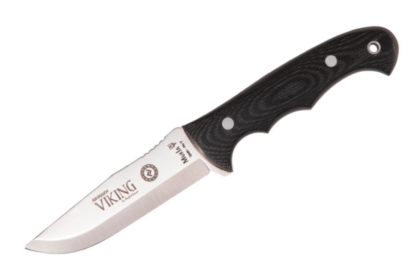 Faca Muela Viking 9322 11cm lâmina em aço inoxidável cabo em micarta + bainha em pele