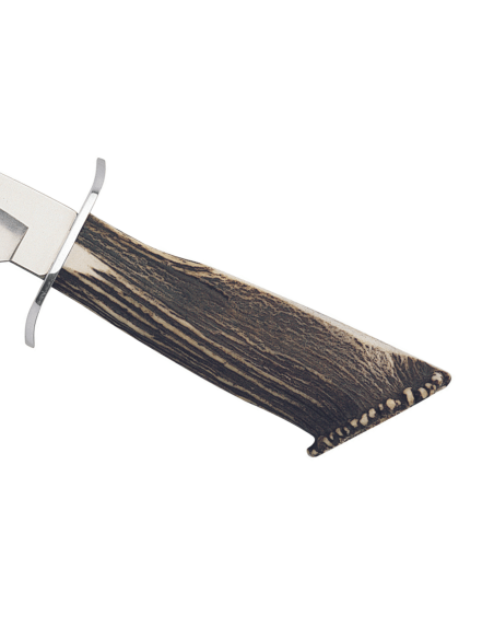 Muela Roe Deer Knife 9220 stainless steel blade 22cm antler handle + leather sheath