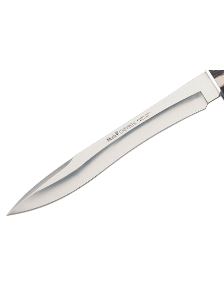 Muela Roe Deer Knife 9220 stainless steel blade 22cm antler handle + leather sheath