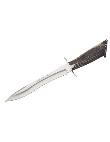 Muela Roe Deer Knife 9220 stainless steel blade 22cm antler handle + leather sheath