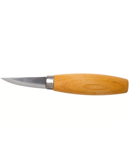 Cuchillo talla Mora 120 106.1600 6cm hoja carbono mango abedul + estuche