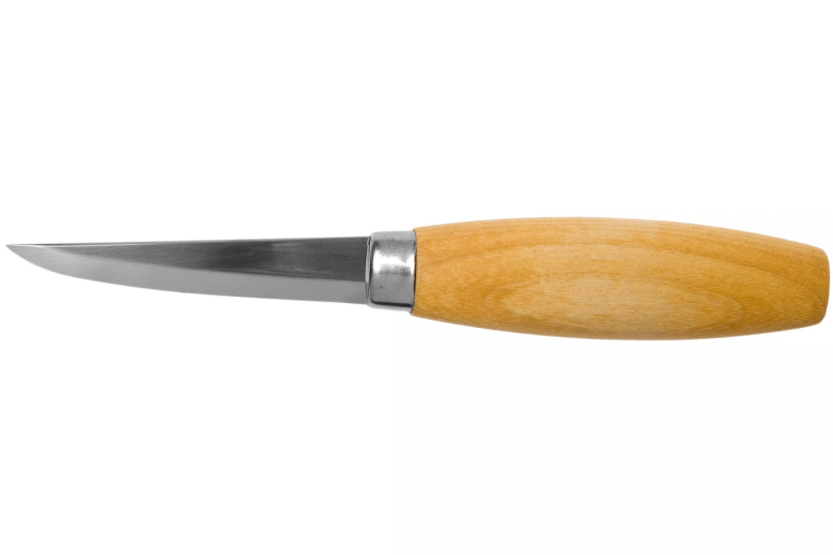 Schnitzmesser Mora 106 106.1630 laminierte Karbonklinge 8,2cm Birkenholzgriff + Etui