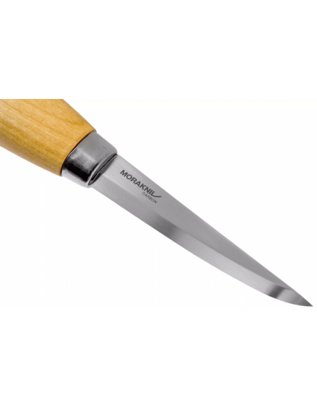 Carving knife Mora 106 106.1630 laminated carbon blade 8,2cm birch handle + case