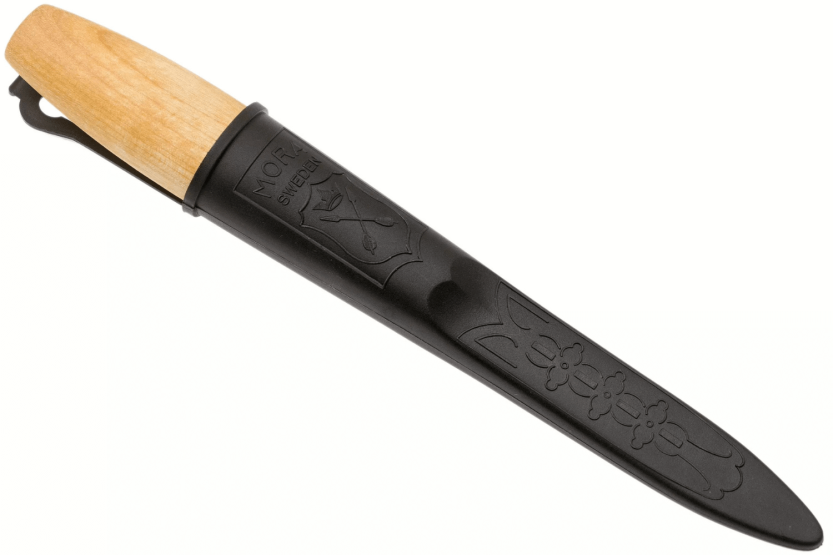 Carving knife Mora 106 106.1630 laminated carbon blade 8,2cm birch handle + case