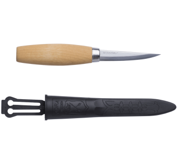 Täljkniv Mora 106 106.1630 laminerat kolfiberblad 8,2cm björkhandtag + fodral 2