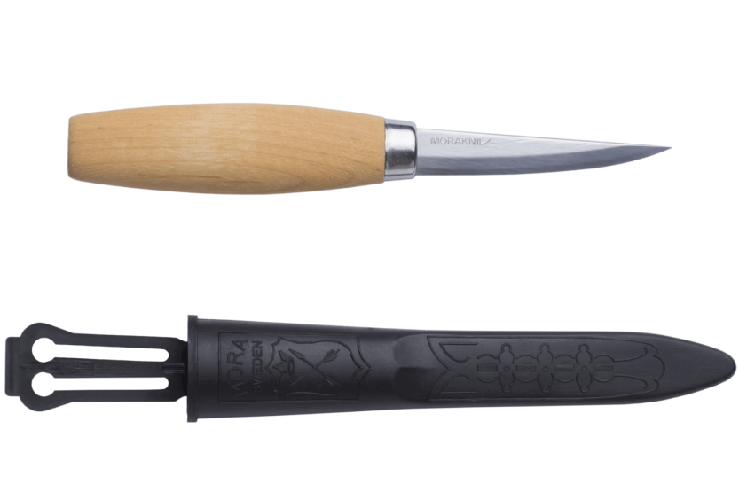 Carving knife Mora 106 106.1630 laminated carbon blade 8,2cm birch handle + case