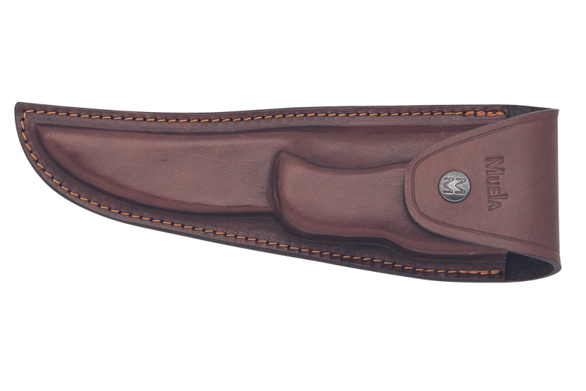 Muela 9235 folding knife stainless steel blade 20cm stamina handle + leather sheath