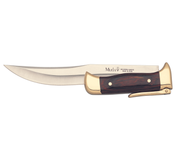 Cuchillo plegable Muela 9235 hoja acero inoxidable 20cm mango stamina + funda cuero 2