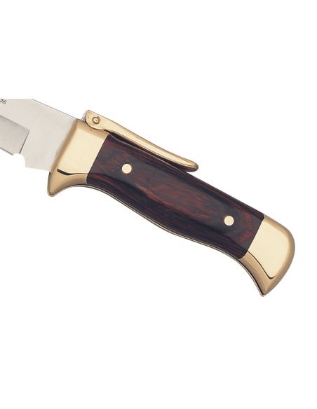Muela 9235 folding knife stainless steel blade 20cm stamina handle + leather sheath
