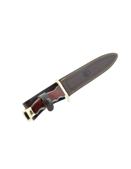 Muela Chevreuil mes 9313 roestvrij staal 22cm Stamina handgreep + lederen schede