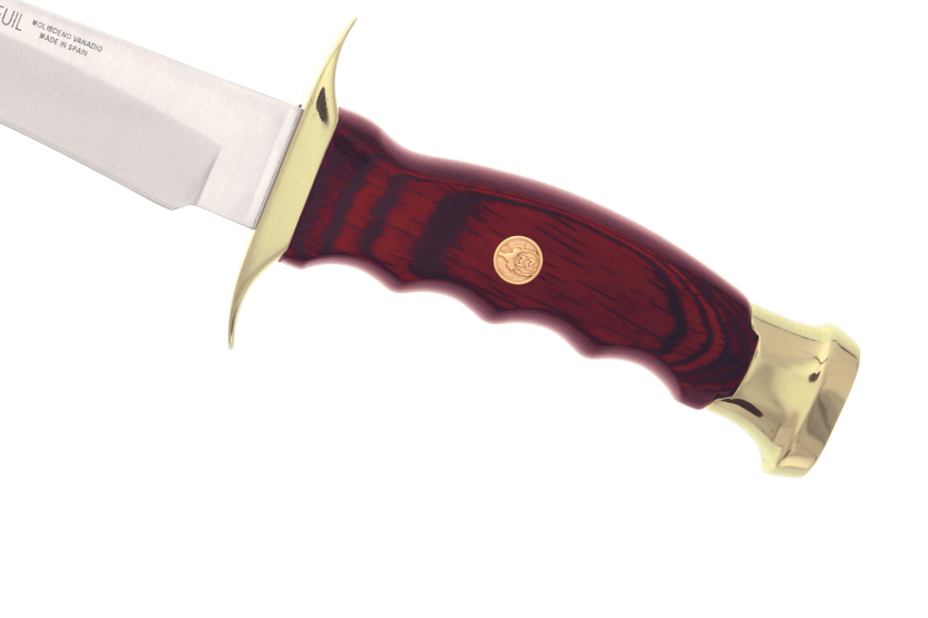 Muela Chevreuil kniv 9313 blad i rustfrit stål 22 cm Stamina håndtag + læderskede