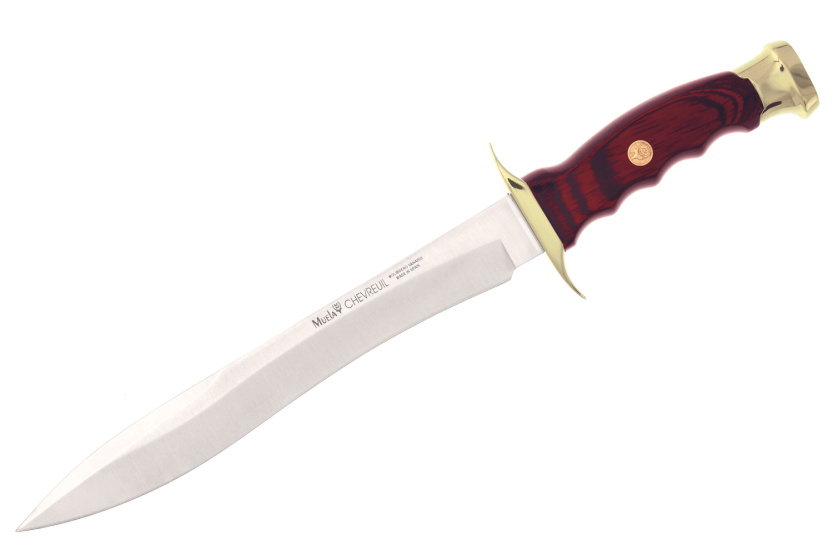 Faca Muela Chevreuil 9313 Lâmina de 22 cm em aço inoxidável Cabo Stamina + bainha em pele