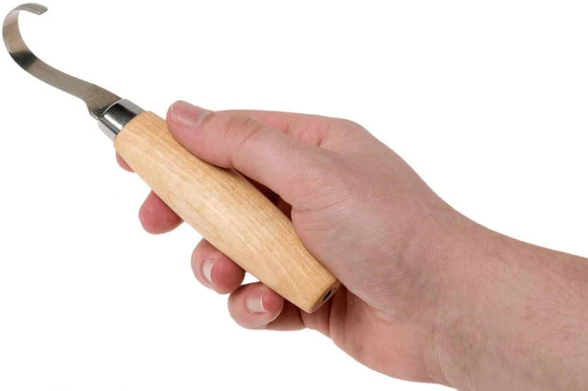 Mora 164 rechtshandig vleesmes 13443 5,5cm roestvrijstalen lemmet berkenhouten handvat