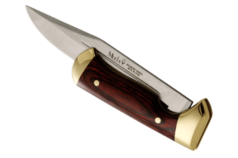 Muela 9326 foldekniv 18 cm blad i rustfritt stål stamina håndtak + skinnslire