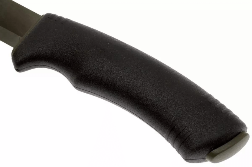 Messer Mora Bushcraft 10791 Klinge schwarz Carbon 10,9cm Griff schwarz Gummi + Etui