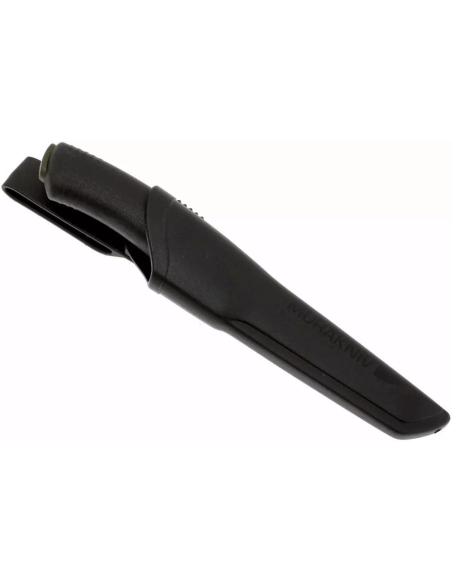 Mora Bushcraft 10791 knife black carbon blade 10,9cm black rubber handle + sheath