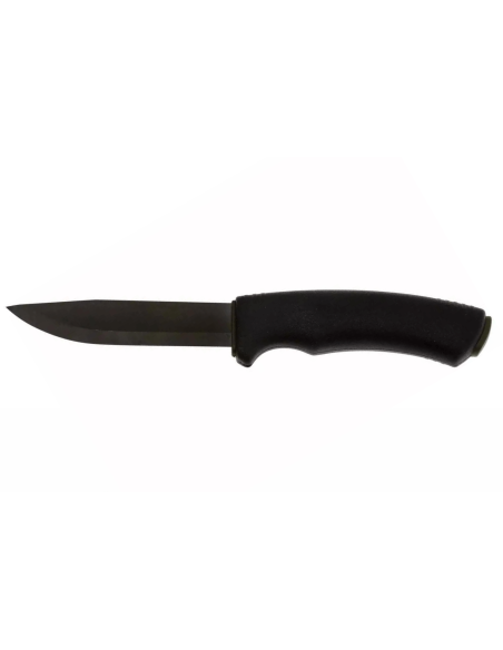 Mora Bushcraft 10791 kniv svart karbonblad 10,9 cm svart gummihåndtak + slire
