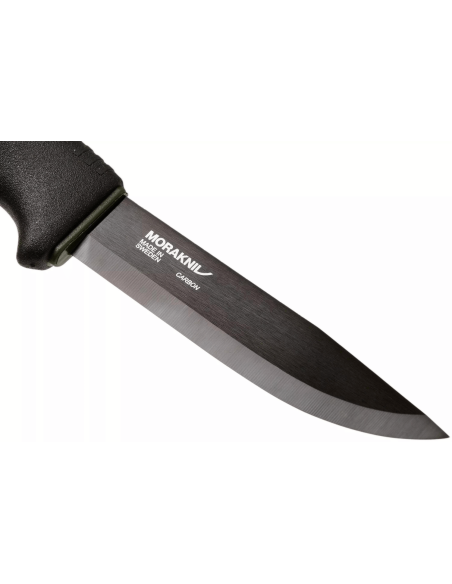 Mora Bushcraft Survival Knife 11742 lama in carbonio nero 10,9cm manico in gomma nera con accendifuoco + fodero
