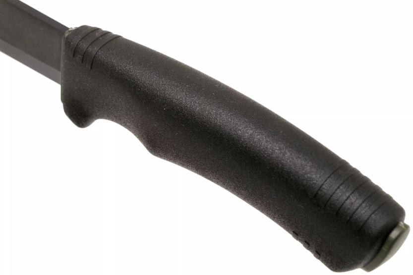 Faca de sobrevivência Mora Bushcraft 11742 lâmina de carbono preto 10,9cm cabo de borracha preto com iniciador de fogo + bainha