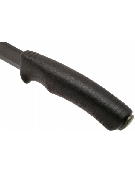 Mora Bushcraft Survival Knife 11742 black carbon blade 10,9cm black rubber handle with fire starter + sheath