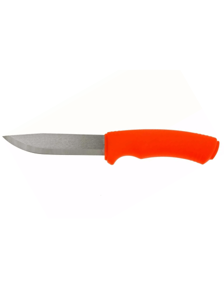 Mora Bushcraft Överlevnadskniv 12051 10,9cm rostfritt stålblad orange gummihandtag med eldstartare + slida