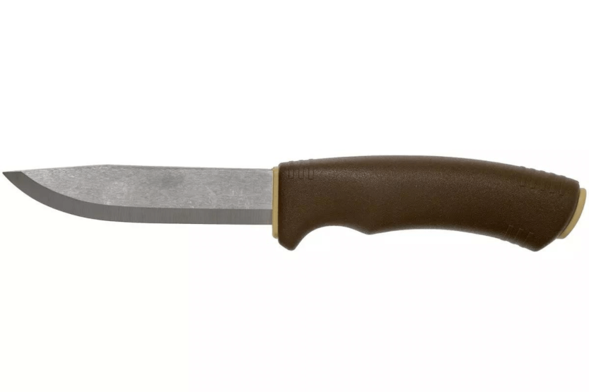Mora Bushcraft Survival Mes 13033 10,9cm roestvrijstalen lemmet bruin rubberen handvat met vuurstarter + schede