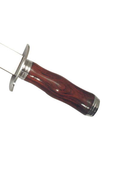 Muela Urial 9284 kniv 26 cm rustfrit stålblad cocobolo håndtag + læderskede