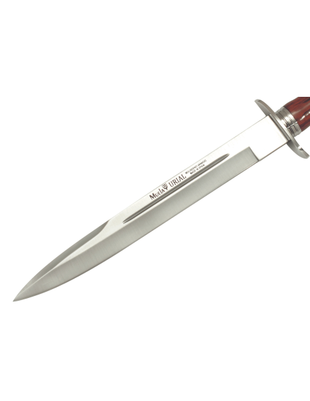 Muela Urial 9284 kniv 26 cm rustfrit stålblad cocobolo håndtag + læderskede