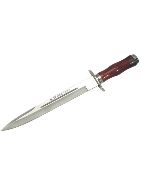 Muela Urial 9284 knife 26cm stainless steel blade cocobolo handle + leather sheath