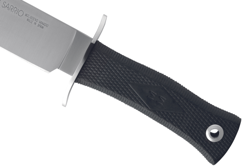 Muela Sarrio 9291 coltello lama in acciaio inox 19cm con manico in gomma nera + fodero in pelle
