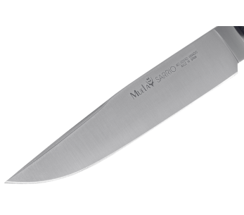 Muela Sarrio 9291 kniv 19 cm rustfrit stålblad med sort gummihåndtag + læderskede 2