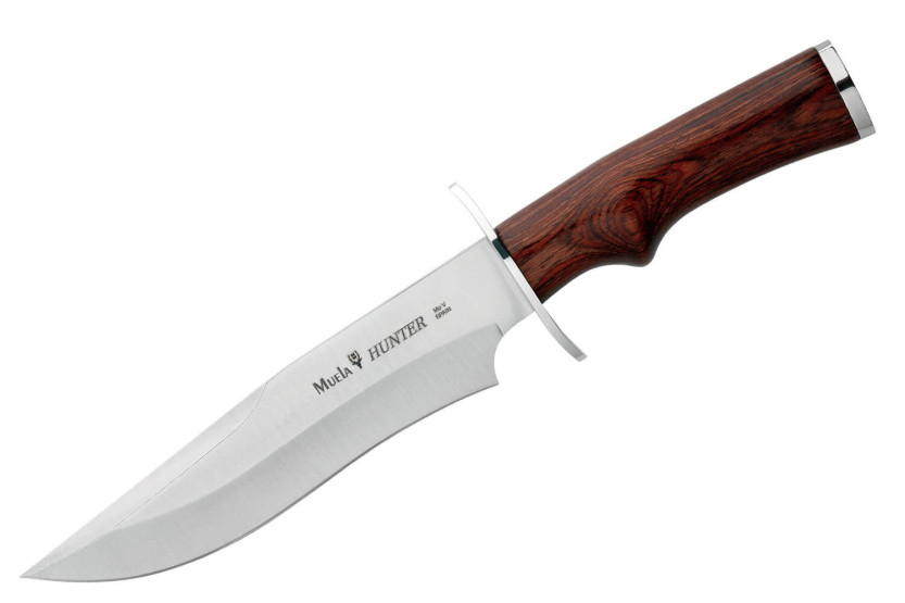 Muela Hunter 9298 kniv i rostfritt stål 17cm stamina-handtag + läderslida