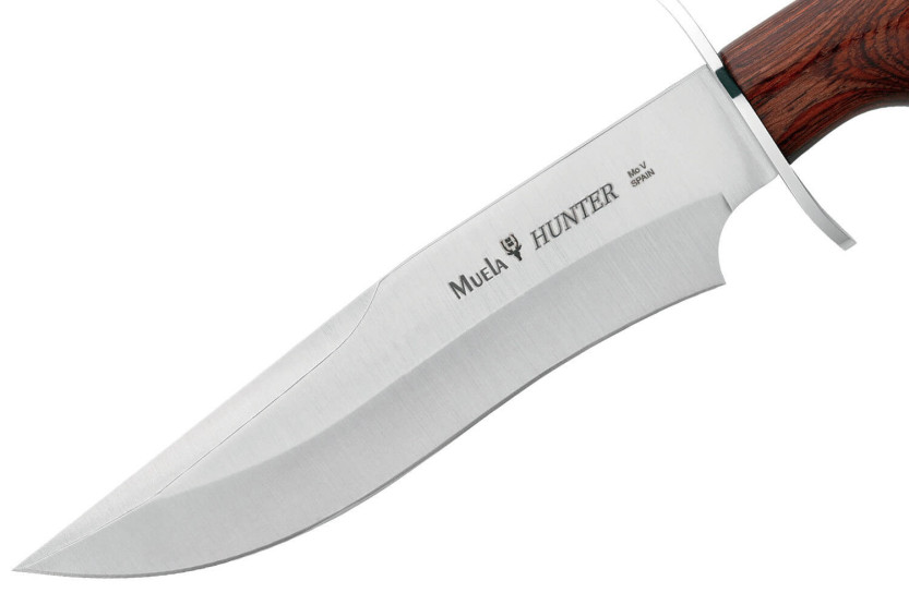 Muela Hunter 9298 kniv i rustfritt stål, 17 cm staminahåndtak + skinnslire