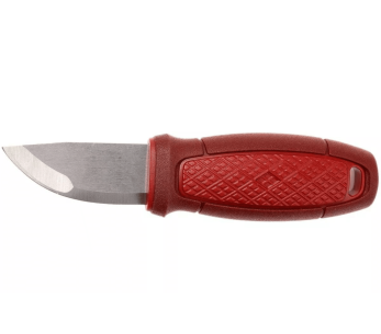 Taschenmesser Mora Eldris 12630 mit rostfreier Klinge 5,9cm und rotem Gummigriff mit Feueranzünder + Etui