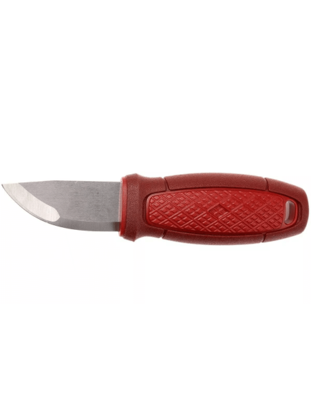 Mora Eldris 12630 pocket knife 5.9cm stainless steel blade red rubber handle with lighter + case