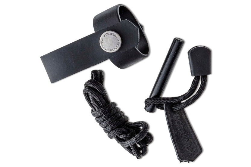 Mora Eldris 12630 lommekniv 5,9 cm rustfritt stålblad rødt gummihåndtak med lighter + etui
