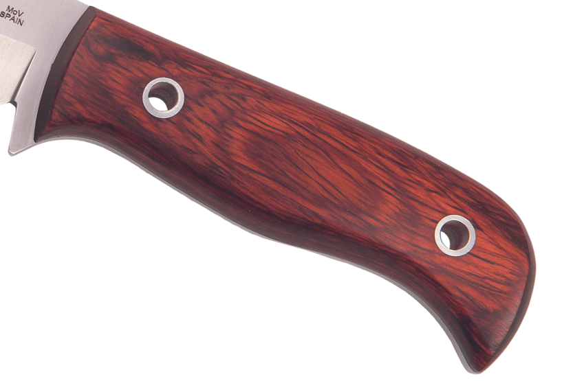 Messer Muela Mustang 9332 mit 8cm Klinge aus rostfreiem Stahl, Griff aus Staminaholz + Lederetui