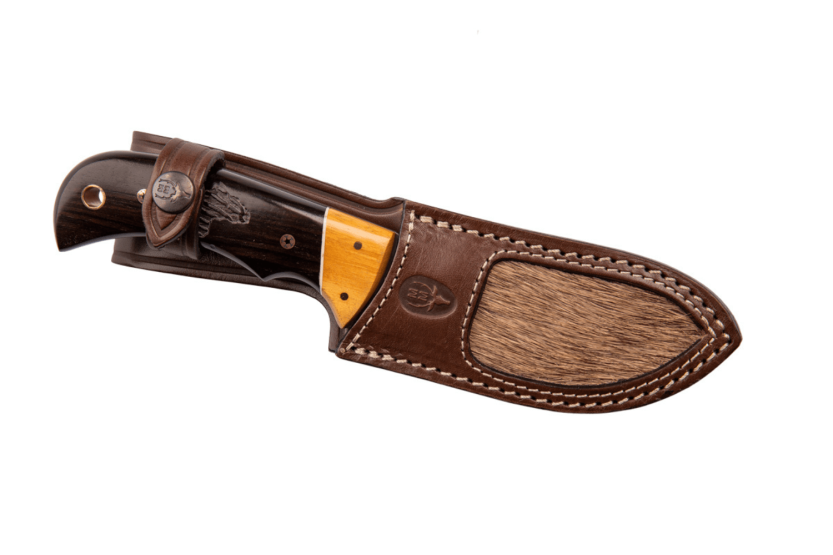 Muela Kudu 9278 knife limited series 10cm blade granadillo and asteropeia wood handle + leather sheath