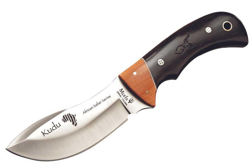 Muela Kudu 9278 knife limited series 10cm blade granadillo and asteropeia wood handle + leather sheath