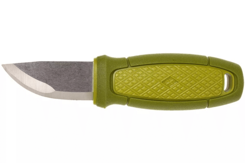 Mora Eldris 12633 lommekniv 5,9 cm rustfrit stålblad grønt gummihåndtag med lighter + etui