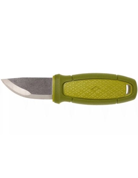Mora Eldris 12633 lommekniv 5,9 cm rustfrit stålblad grønt gummihåndtag med lighter + etui