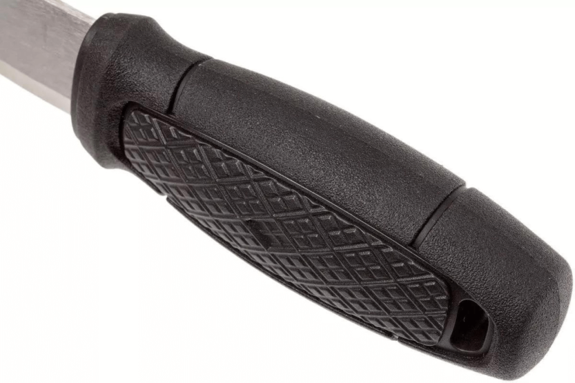 Mora Eldris 12647 taskuveitsi 5.9cm ruostumattomasta teräksestä valmistetulla terällä ja mustalla kumikahvalla + kotelo + kotelo