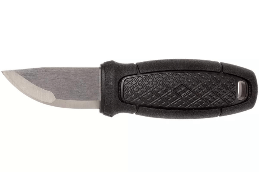 Mora Eldris 12647 fickkniv med 5,9 cm rostfritt stålblad och svart gummihandtag + fodral