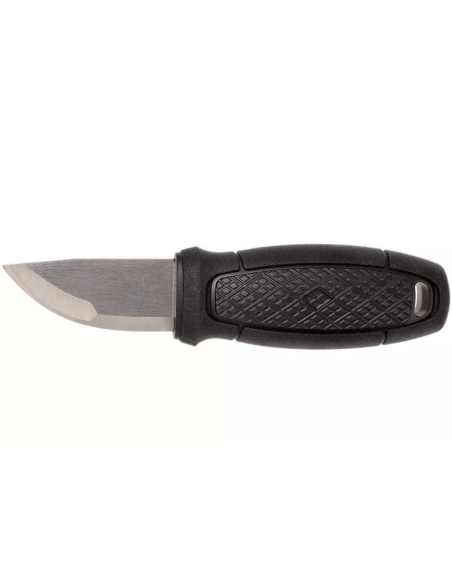 Mora Eldris 12647 fickkniv med 5,9 cm rostfritt stålblad och svart gummihandtag + fodral