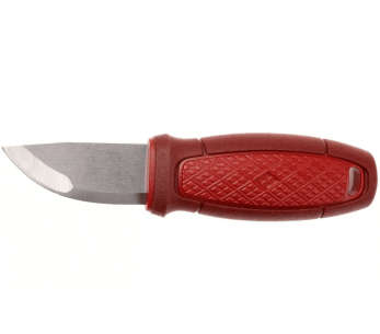 Mora Eldris 12648 fickkniv 5,9cm rostfritt stålblad rött gummihandtag + fodral