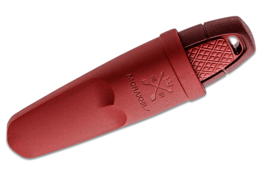 Taschenmesser Mora Eldris 12648 mit rostfreier Klinge 5,9 cm und rotem Gummigriff + Etui