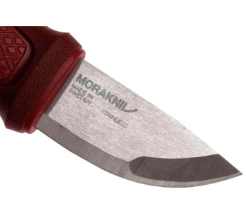 Mora Eldris 12648 lommekniv 5,9 cm rustfritt stålblad rødt gummihåndtak + etui 2