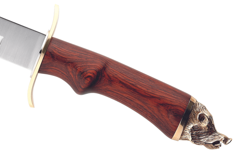 Cuchillo Muela Alcaraz 9296 26cm hoja acero inoxidable mango madera stamina + funda cuero